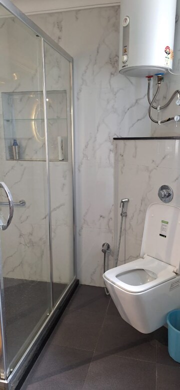 Bathroom in 3 BHK Apartment at Unitech Palms, South City 1 – for Rent