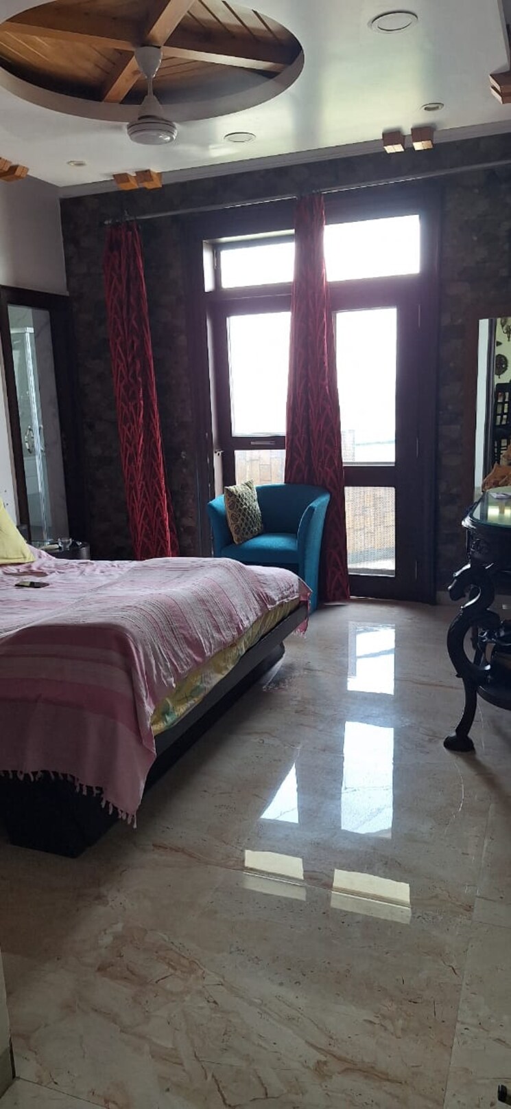 Bedroom, unitech-palms 3 Bedroom 2100 Sq.Ft. Apartment In South City 1 Gurgaon 9066156