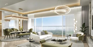 Living Room in 3 BHK Apartment at LnT Evara Heights, Panch Pakhadi – for Sale