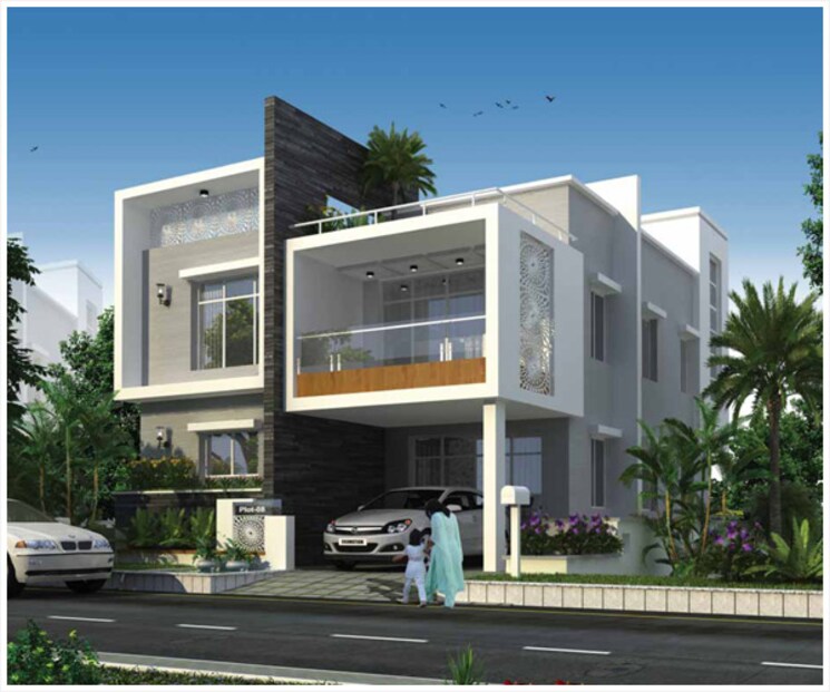 Exterior View, mega-the-perch 4 Bedroom 2700 Sq.Ft. Villa In Tellapur Hyderabad 9066376