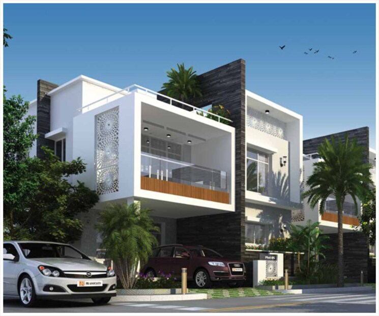 Exterior View, mega-the-perch 4 Bedroom 2700 Sq.Ft. Villa In Tellapur Hyderabad 9066376
