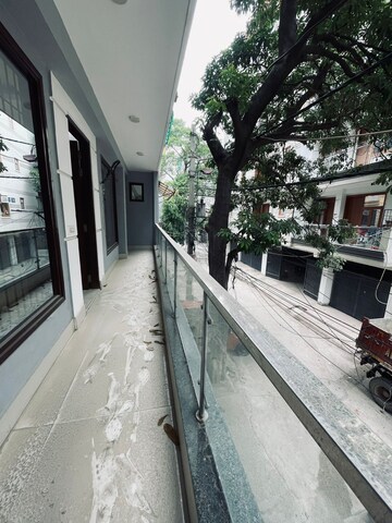 Balcony in 3 BHK Builder Floor at Freedom Fighters Enclave – for Rent