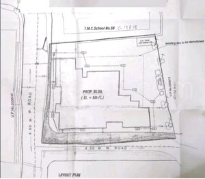 Floor Plan in 1 BHK Apartment at New Vegas Plaza, Owale – for Sale