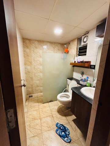 Bathroom in 3 BHK Apartment at Orchid Woods, Hennur – for Rent