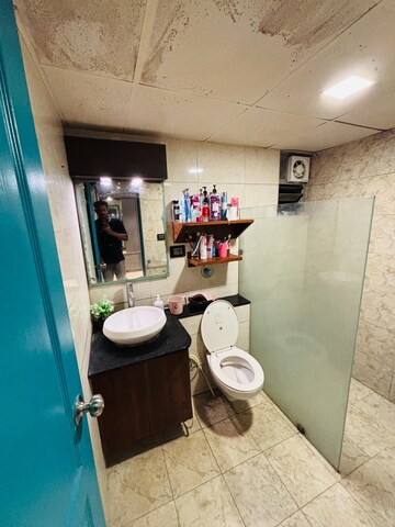 Bathroom in 3 BHK Apartment at Orchid Woods, Hennur – for Rent