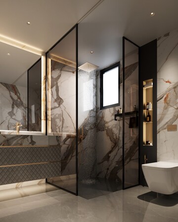 Attached Bathroom in 3 BHK Apartment at Lakdi Ka Pul – for Sale