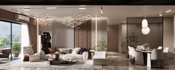 Living Room in 3 BHK Apartment at Lakdi Ka Pul – for Sale