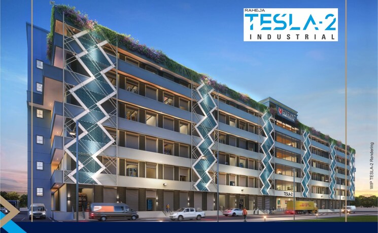 Exterior View, raheja-tesla-industrial Commercial Warehouse 1200 Sq.Ft. In Midc Industrial Area Navi Mumbai 9066630
