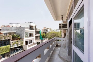 Balcony in 2 BHK Apartment at Sarvapriya Vihar – for Rent