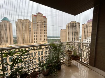 Balcony in 3 BHK Apartment at Hiranandani Rodas Enclave Rosemount, Hiranandani Estate – for Rent