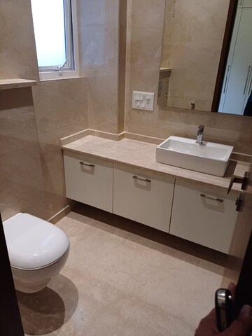 Bathroom in 3 BHK Apartment at Greater Kailash I – for Rent