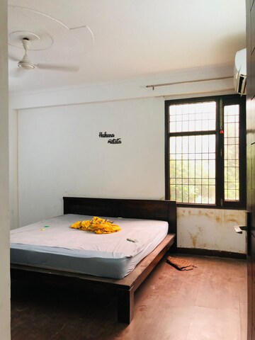 Bedroom in 4 BHK Builder Floor at Freedom Fighters Enclave – for Rent