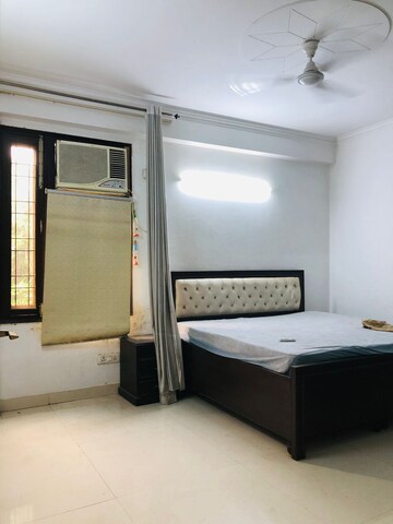 Living Room in 4 BHK Builder Floor at Freedom Fighters Enclave – for Rent