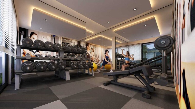Gym, thanekar-palacio 2 Bedroom 650 Sq.Ft. Apartment In Badlapur East Thane 9066950