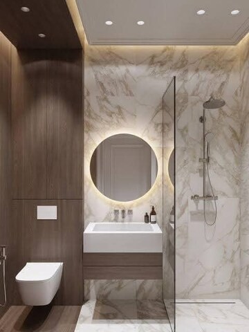 Bathroom in 2 BHK Apartment at Freedom Fighters Enclave – for Rent