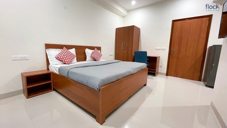 Bedroom, sector 14 1 RK 385 Sq.Ft. Independent House In Sector 14 Gurgaon 9067190