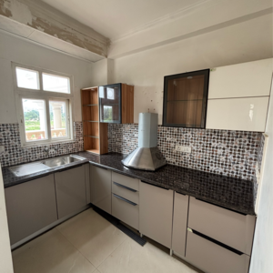 Kitchen in 2 BHK Apartment at Tejas Greenberry Signatures, Vrindavan Yojna – for Sale