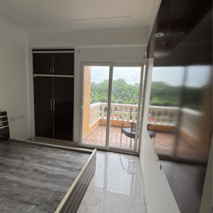 Balcony in 2 BHK Apartment at Tejas Greenberry Signatures, Vrindavan Yojna – for Sale