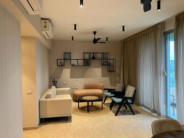 Living Room in 3 BHK Apartment at One Hiranandani Park, Brahmand – for Rent