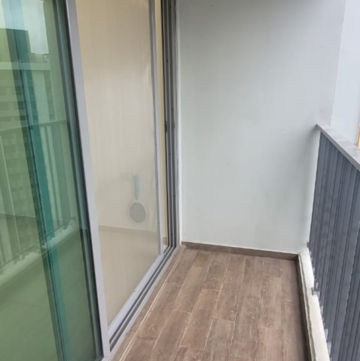 Balcony in 3 BHK Apartment at Kalpataru Immensa E, Kolshet Industrial Area – for Rent