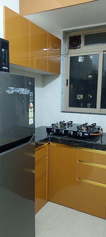 Kitchen in 1 BHK Apartment at Group Satellite Elegance, Goregaon East – for Rent