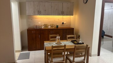 Kitchen in 2 BHK Apartment at Prestige High Fields, Gachibowli – for Rent
