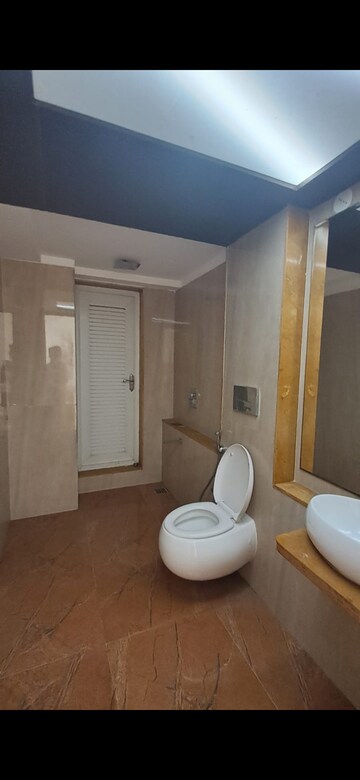 Bathroom in 2 BHK Apartment at Ruparel Ariana, Parel – for Rent
