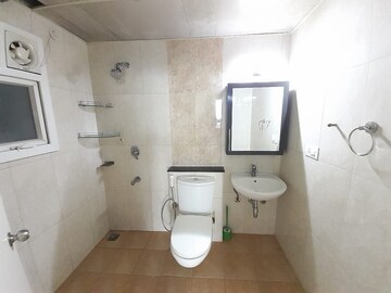 Bathroom in 3 BHK Apartment at Mantri Lithos, Thanisandra – for Rent