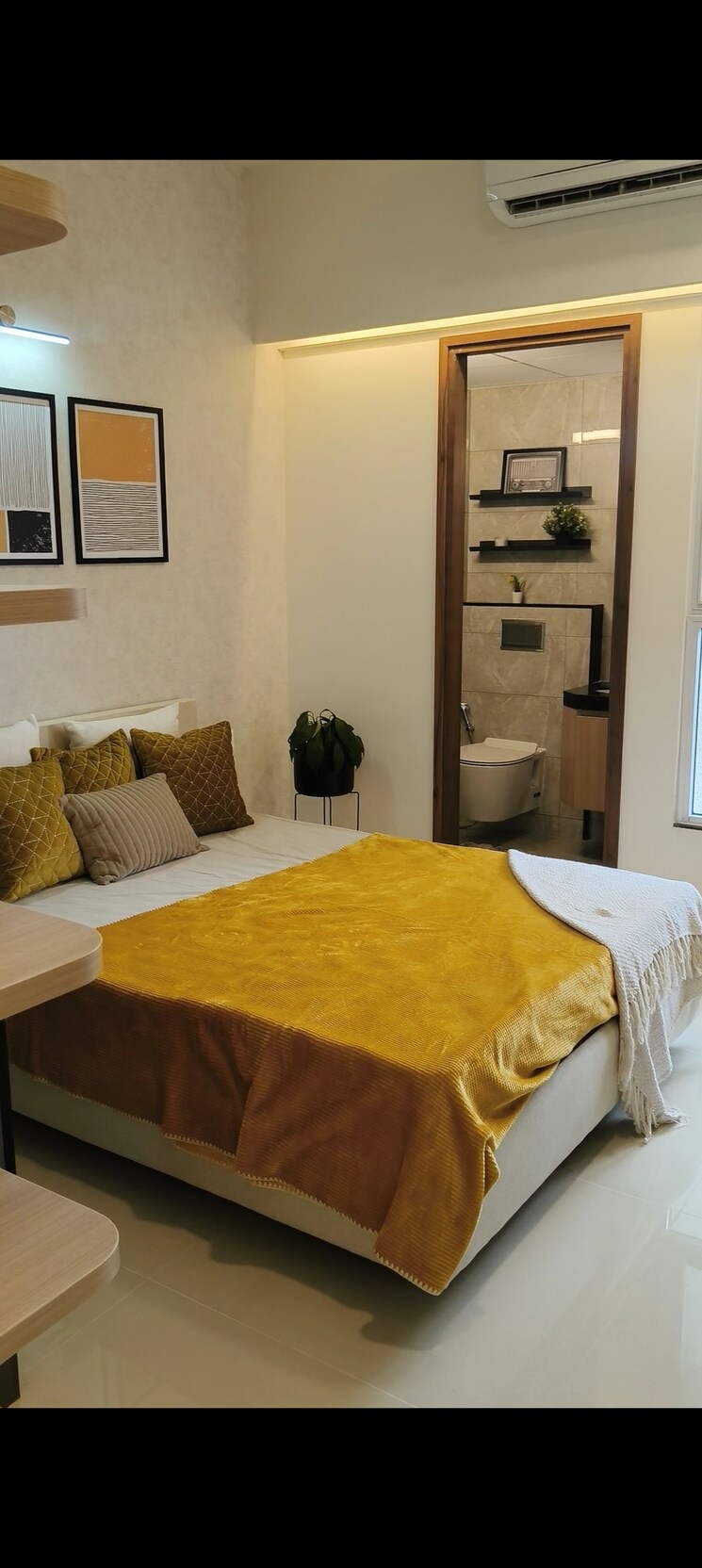 Bedroom, godrej-aqua-vista 3 Bedroom 975 Sq.Ft. Apartment In Keshav Nagar Pune 9067624