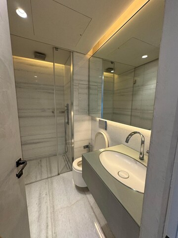 Bathroom in 5 BHK Apartment at Lodha The World Towers World One Tier 2, Worli – for Rent