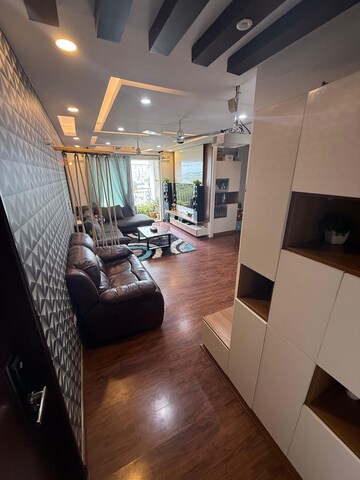 Living Room in 2 BHK Apartment at Puravankara Palm Beach, Hennur – for Rent