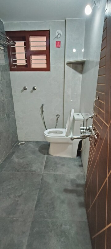 Bathroom in 1 BHK Builder Floor at Narayans Leo, Malleshpalya – for Rent