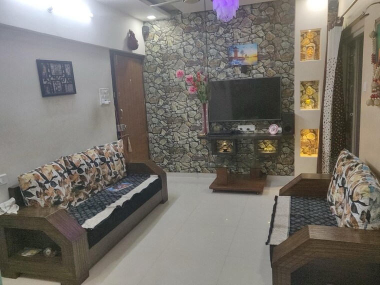 Living Room, gk-dwarka-sai 2 Bedroom 690 Sq.Ft. Apartment In Rahatani Pune 9067755