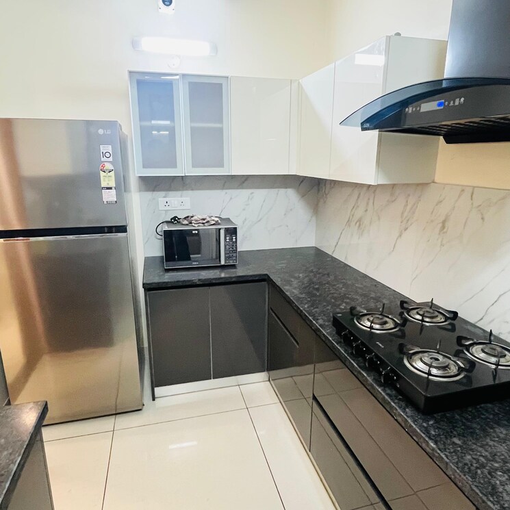 Kitchen, allwin-el-spazia 3 Bedroom 1638 Sq.Ft. Apartment In Nagla Road Zirakpur 9067805