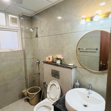 Attached Bathroom in 3 BHK Apartment at Allwin El Spazia, Nagla Road – for Rent