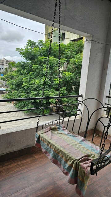 Balcony in 1 BHK Apartment at Karan Park, Wadgaon Sheri – for Rent