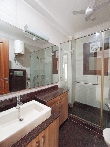 Attached Bathroom in 3 BHK Builder Floor at Greater Kailash I – for Rent