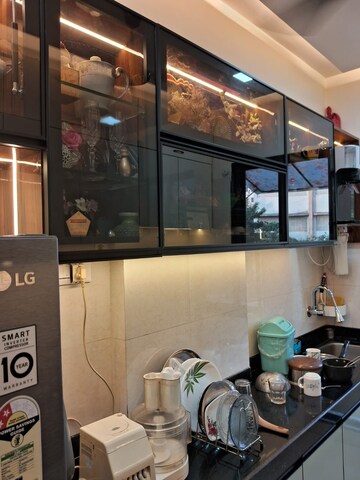 Kitchen in 1 BHK Apartment at Vistas CHS, Kavesar – for Sale
