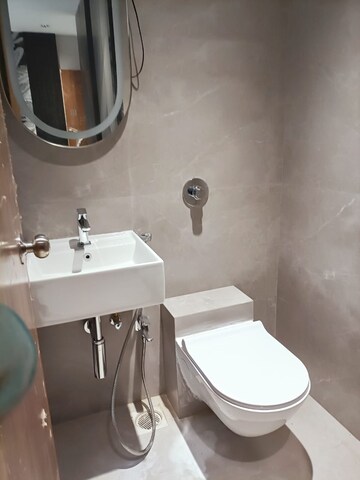 Bathroom in 2 BHK Apartment at JP North, Mira Road – for Rent