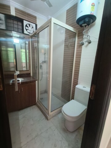 Bathroom in 3 BHK Builder Floor at Greater Kailash – for Rent