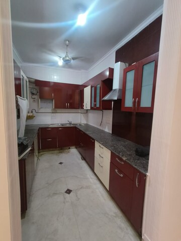 Kitchen in 3 BHK Builder Floor at Greater Kailash – for Rent