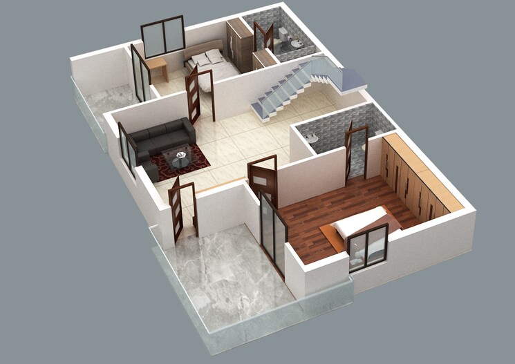 Floor Plan, kollur 4 Bedroom 3060 Sq.Ft. Villa In Kollur Hyderabad 9068294