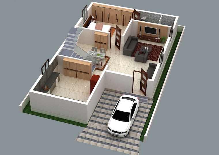 Floor Plan, kollur 4 Bedroom 3060 Sq.Ft. Villa In Kollur Hyderabad 9068294