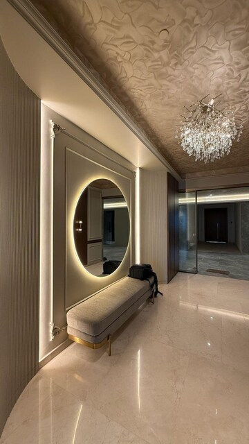 Building Lobby in 4 BHK Apartment at Rustomjee Crown, Prabhadevi – for Rent