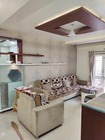 Living Room in 3 BHK Apartment at Sahyadri Heights Anand Nagar, Anand Nagar – for Sale