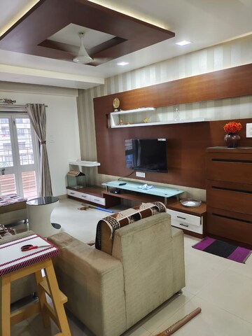 Living Room in 3 BHK Apartment at Sahyadri Heights Anand Nagar, Anand Nagar – for Sale