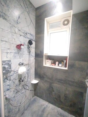 Bathroom in 3 BHK Apartment at Runwal Heights, Mulund West – for Sale