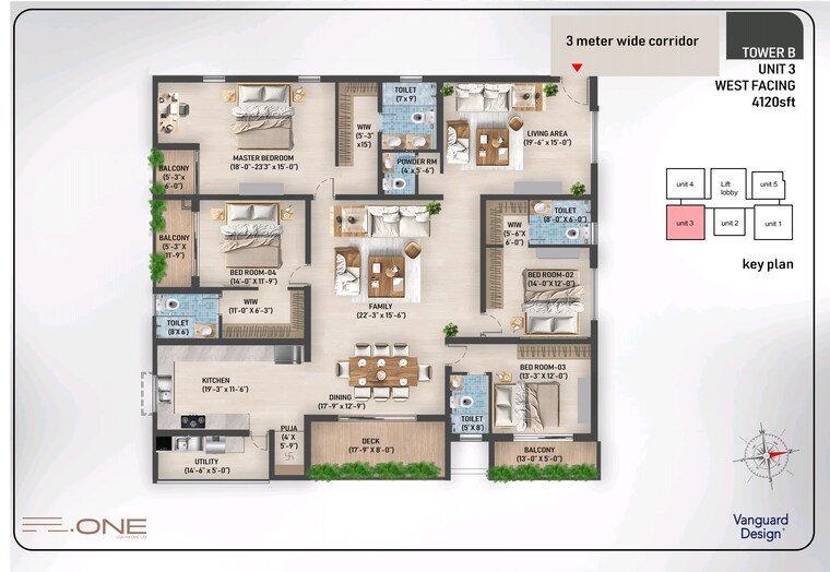 Floor Plan, sas-diamond-towers 4 Bedroom 4080 Sq.Ft. Apartment In Financial District Hyderabad 9068730