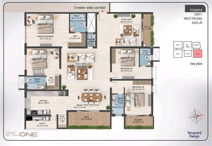 Floor Plan, sas-diamond-towers 4 Bedroom 4080 Sq.Ft. Apartment In Financial District Hyderabad 9068730