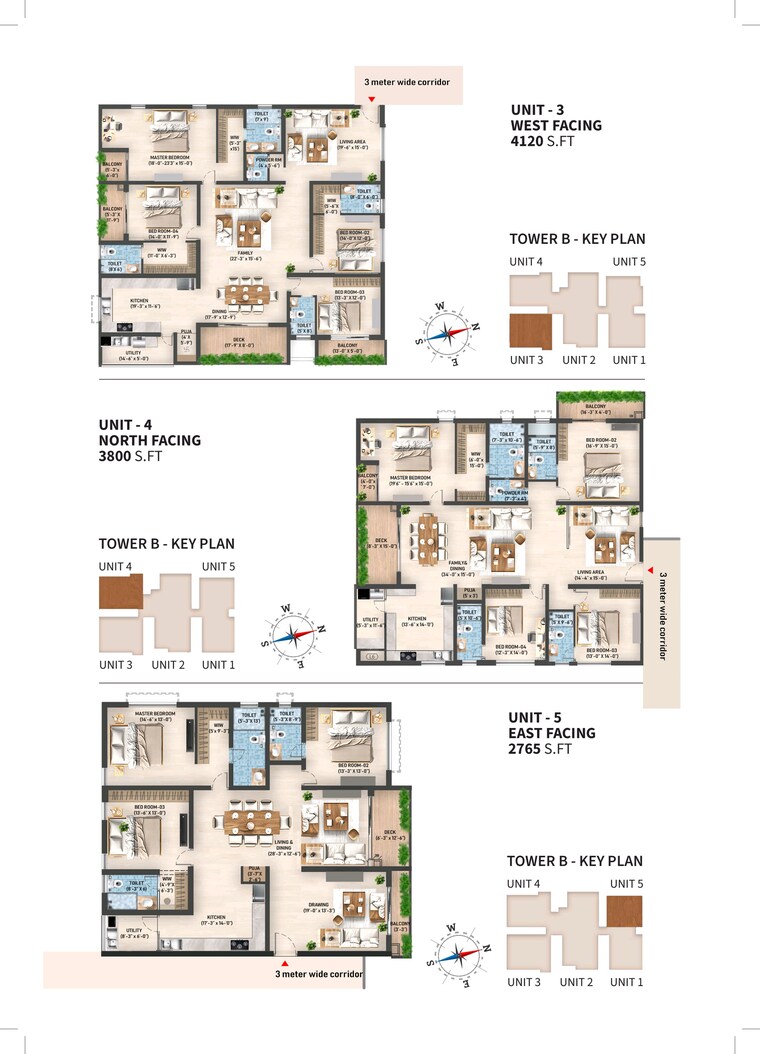 Floor Plan, sas-diamond-towers 4 Bedroom 4080 Sq.Ft. Apartment In Financial District Hyderabad 9068730
